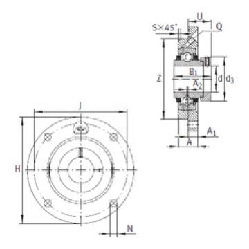 Bearing housed units TME20-N INA