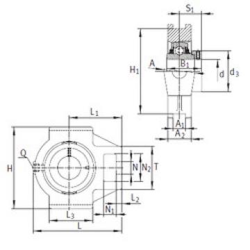 Bearing housed units TTUE55 INA