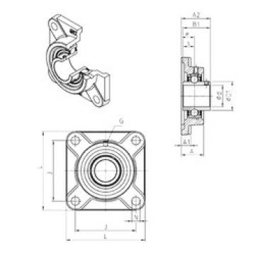 Bearing housed units UCF212 SNR