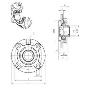 Bearing housed units UCFC206 SNR