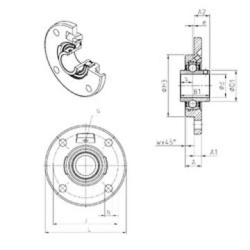 Bearing housed units UCFCE207 SNR