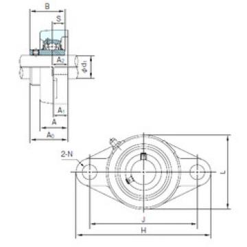 Bearing housed units UCFL201 NACHI