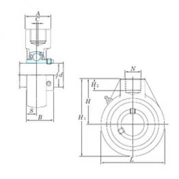 Bearing housed units UCHA201 KOYO