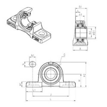 Bearing housed units UCP203 SNR