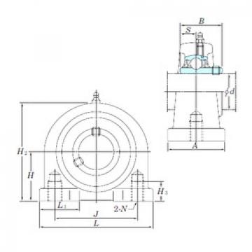 Bearing housed units UCPA201 KOYO