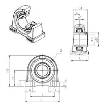 Bearing housed units UCPA203 SNR