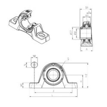 Bearing housed units UCPLE202 SNR