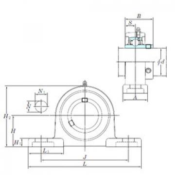 Bearing housed units UCSP210H1S6 KOYO