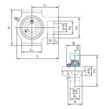 Bearing housed units UCT306 NACHI