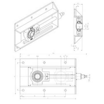 Bearing housed units UCT203+WB SNR