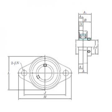 Bearing housed units UFL003 KOYO