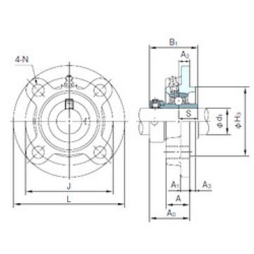 Bearing housed units UGFC207 NACHI