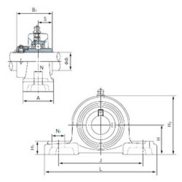 Bearing housed units UGP205 NACHI