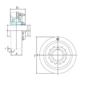 Bearing housed units UKC209 KOYO