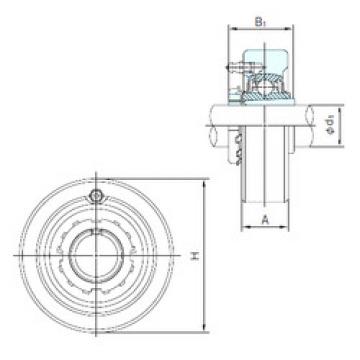 Bearing housed units UKC211+H2311 NACHI