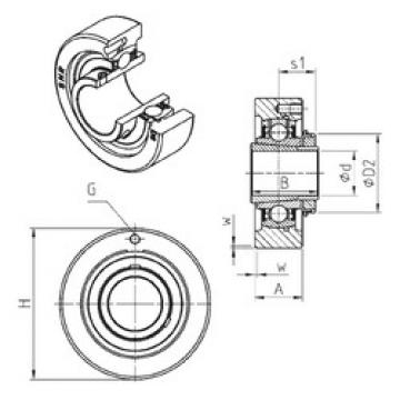 Bearing housed units UKC206H SNR