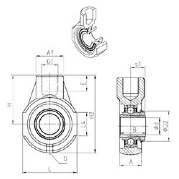 Bearing housed units UKEHE205H SNR