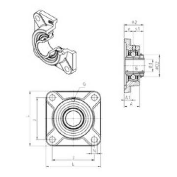 Bearing housed units UKF213H SNR