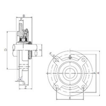 Bearing housed units UKFC210 ISO