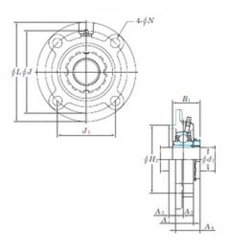 Bearing housed units UKFC212 KOYO