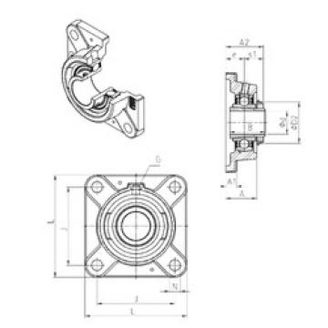 Bearing housed units UKFE205H SNR