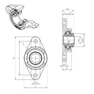 Bearing housed units UKFL205H SNR