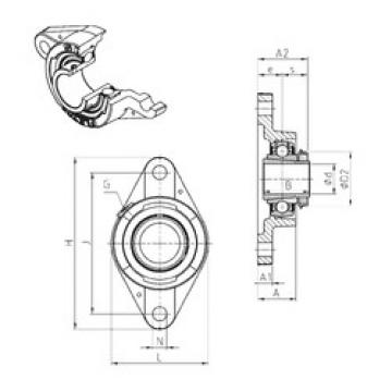 Bearing housed units UKFLE207H SNR