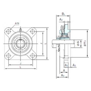 Bearing housed units UKFS306+H2306 NACHI