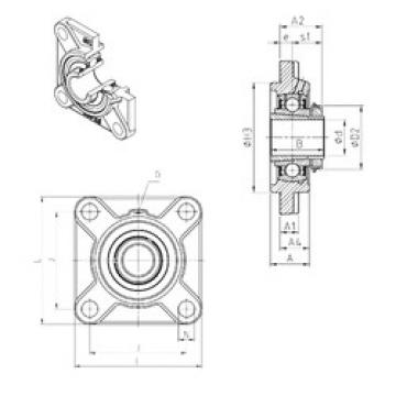 Bearing housed units UKFS308H SNR