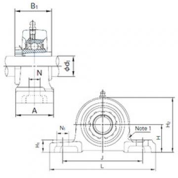 Bearing housed units UKP324+H2324 NACHI