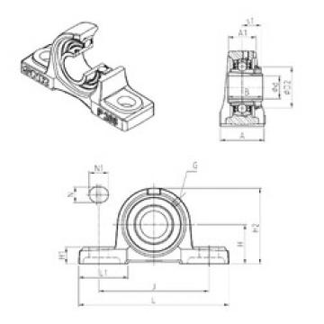 Bearing housed units UKP306H SNR