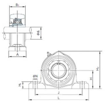 Bearing housed units UKPK213+H2313 NACHI