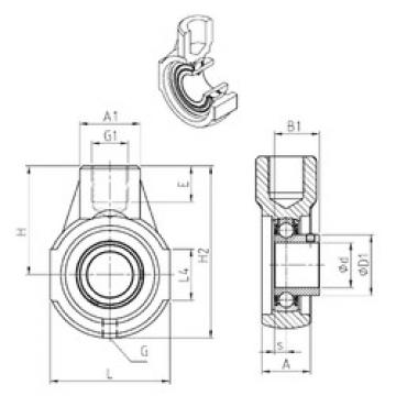 Bearing housed units USEHE206 SNR