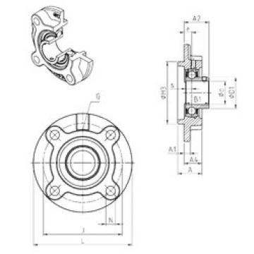 Bearing housed units USFC206 SNR