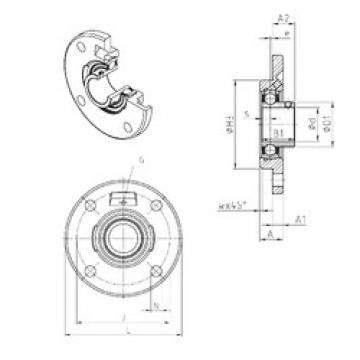 Bearing housed units USFCE203 SNR