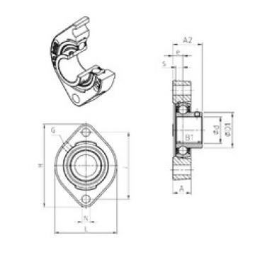 Bearing housed units USFD208 SNR