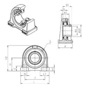 Bearing housed units USPA207 SNR