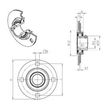 Bearing housed units USPF211 SNR