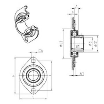 Bearing housed units USPFL205 SNR