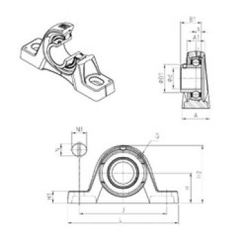 Bearing housed units USPLE206 SNR