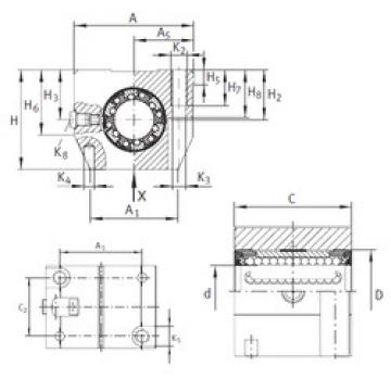 linear bearing shaft KGN 12 C-PP-AS INA