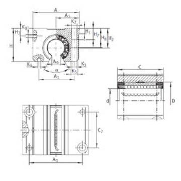 linear bearing shaft KGNO 25 C-PP-AS INA