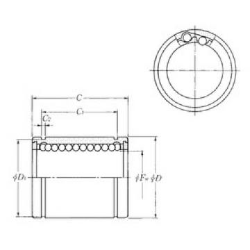 linear bearing shaft KLM05 NTN