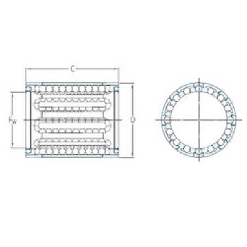 linear bearing shaft LBBR 16-2LS/HV6 SKF