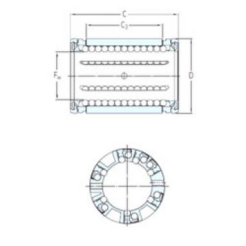 linear bearing shaft LBCR 12 A SKF