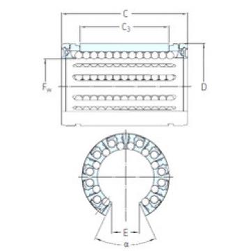 linear bearing shaft LBHT 20 A-2LS SKF