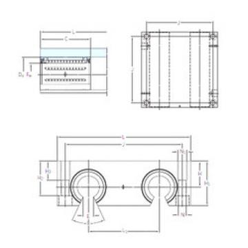 linear bearing shaft LQCF 16-2LS SKF