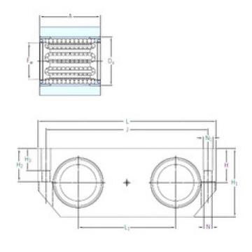 linear bearing shaft LTDR 12-2LS SKF