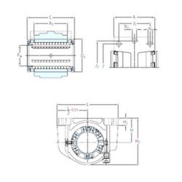 linear bearing shaft LUCE 16-2LS SKF