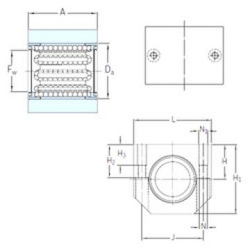 linear bearing shaft LUHR 12 SKF